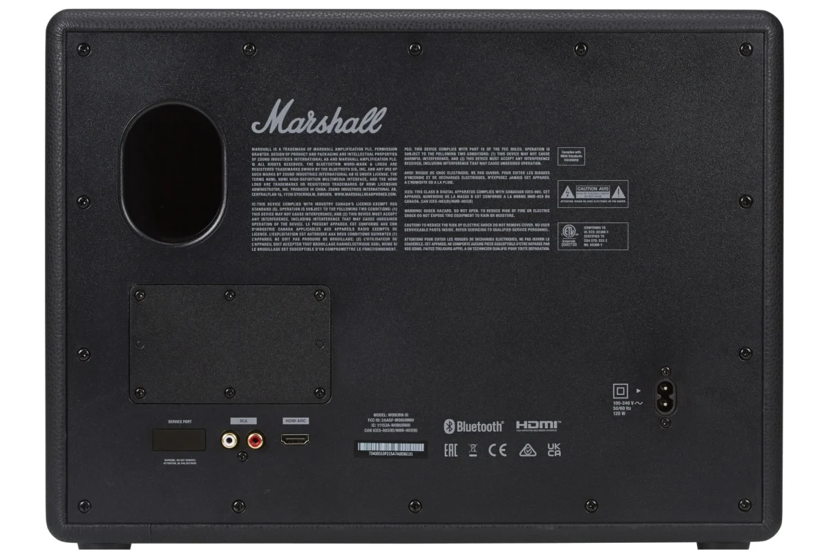 Marshall Woburn III Wireless Bluetooth Stereo Speaker - Black
