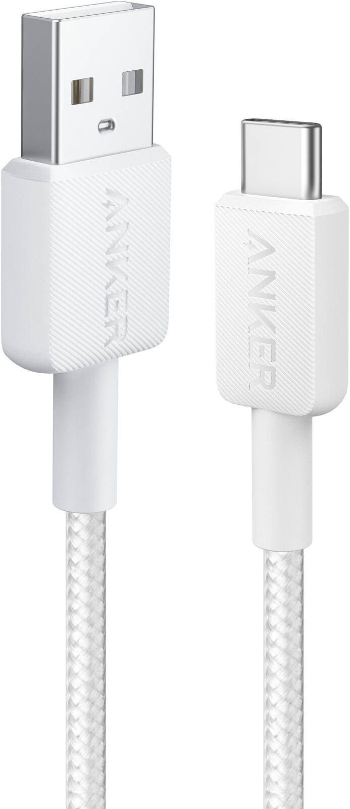 Anker 322 braided usb-a to usb-c cable white 0.9