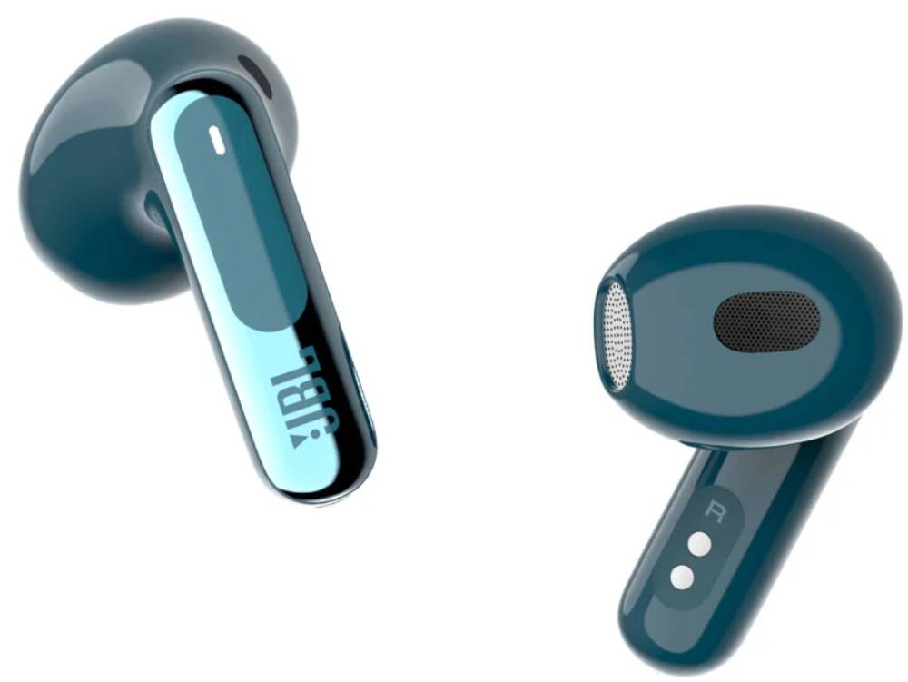 JBL Live Flex 3 True Wireless Noise Cancelling Earbuds With Display - Blue