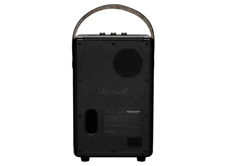 {TUFTON-BK-BRS} Marshall Tufton Portable Wireless Speaker - Black - Brass