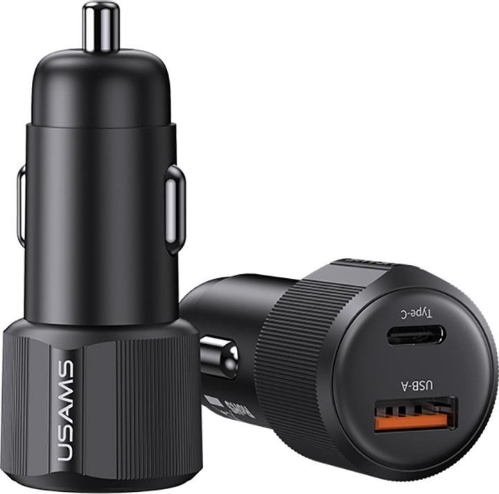 USAMS CC283 60W A+C Dual-port Fast Car Charger - YT Series