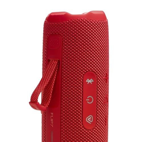 JBL Flip7 Waterproof Portable Bluetooth Speaker - Red