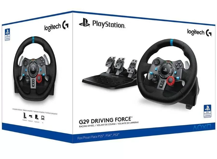 LOGITECH G29 Driving Force Racing Wheel - PC/PS - BLACK - USB