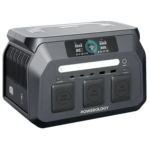 Powerology Portable 472.5Wh Generator 700W - Grey