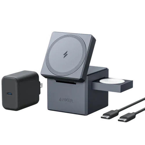 Anker 3in1 Cube with MagSafe Gray