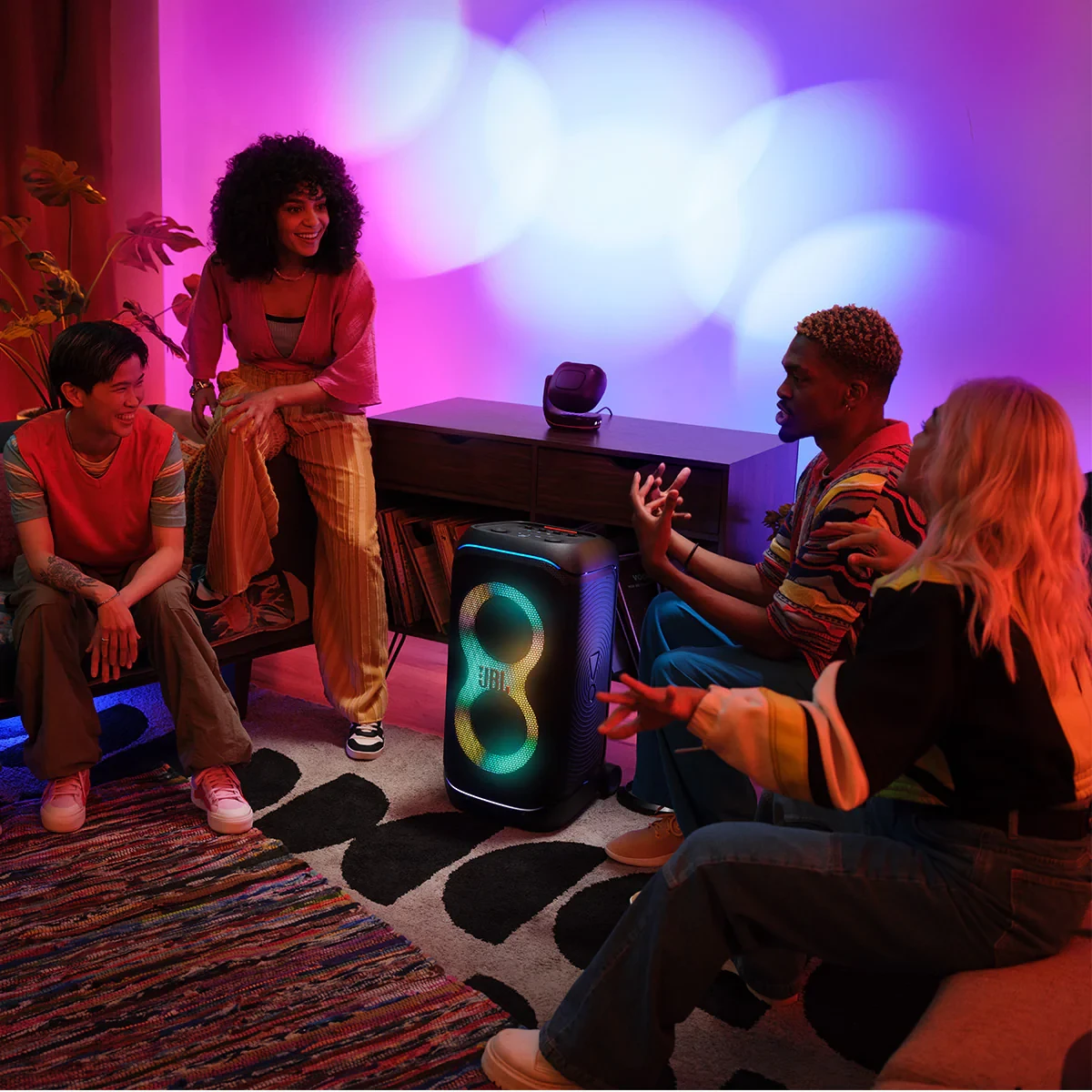 JBL portable Bluetooth PartyLight Beam - Black