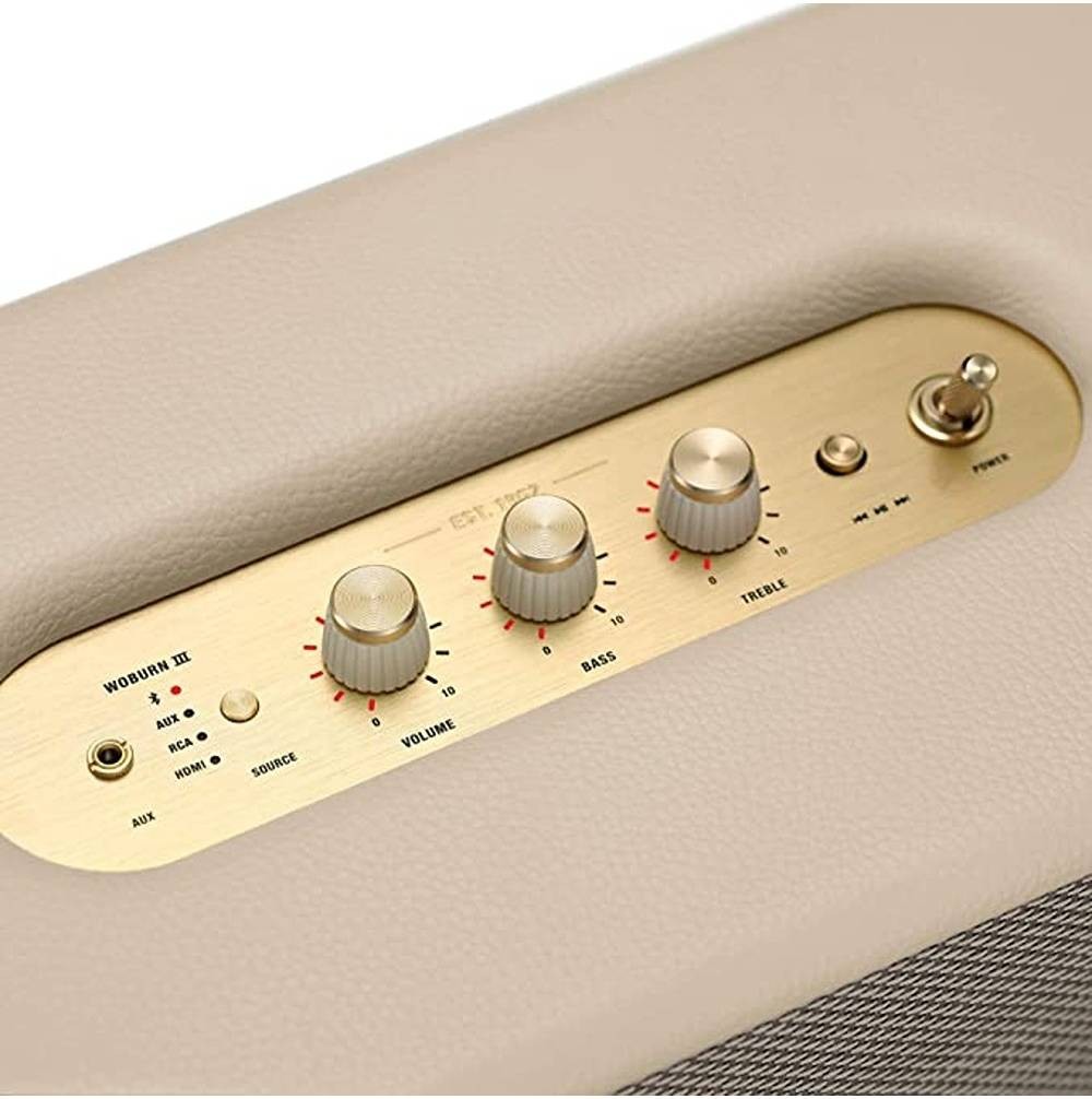 Marshall Woburn III Wireless Bluetooth Stereo Speaker - Cream