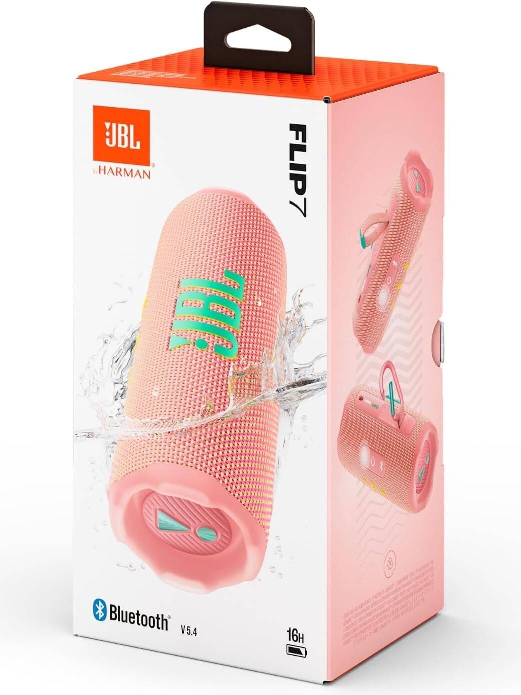 JBL Flip7 Waterproof Portable Bluetooth Speaker - Pink