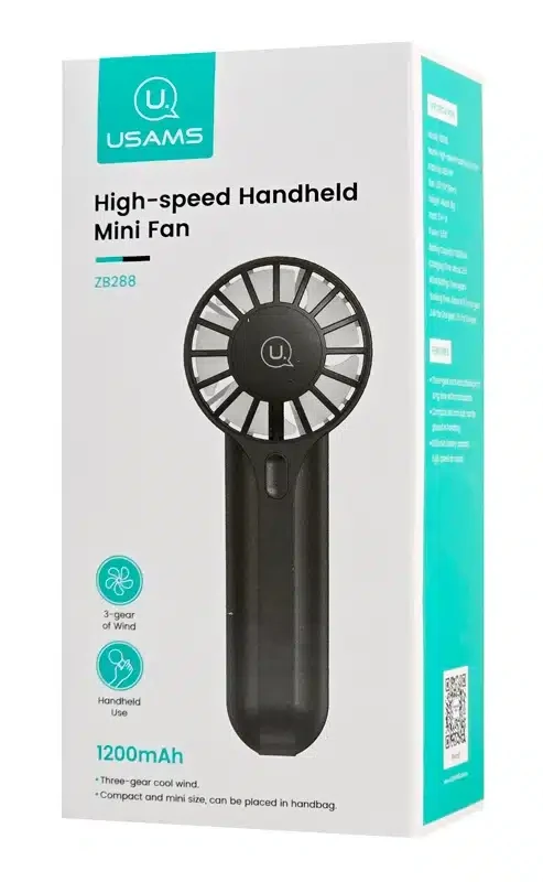 USAMS ZB288 High-speed Handheld Mini Fan 1200mAh