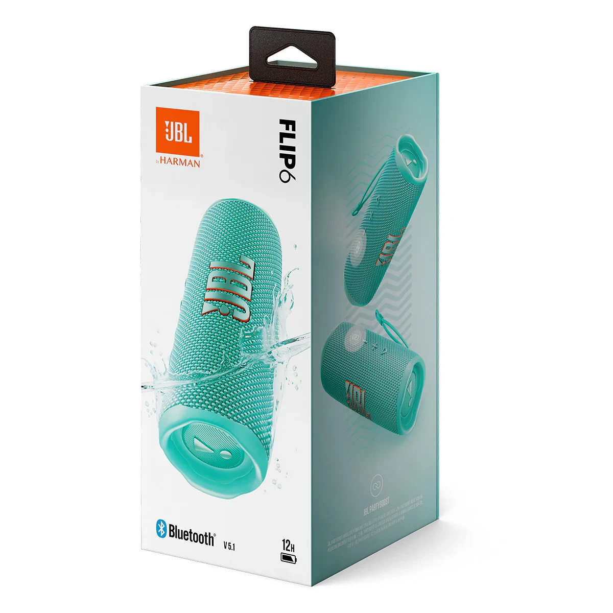 JBL FLIP 6 WATERPROOF PORTABLE BLUETOOTH SPEAKER-TEAL
