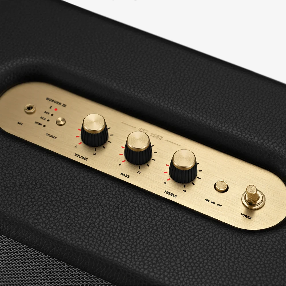 Marshall Woburn III Wireless Bluetooth Stereo Speaker - Black