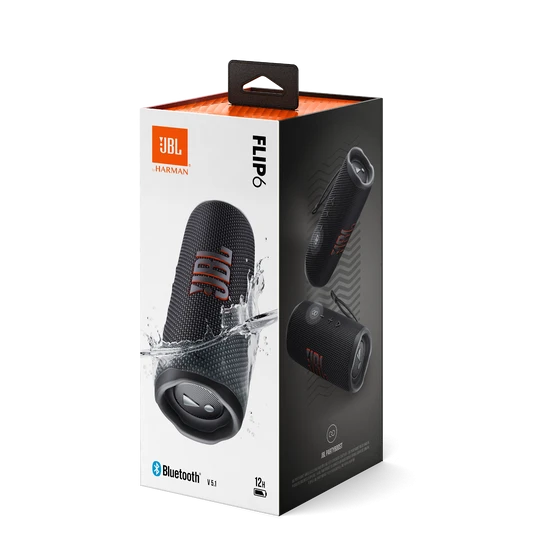 JBL FLIP 6 WATERPROOF PORTABLE BLUETOOTH SPEAKER-BLACK