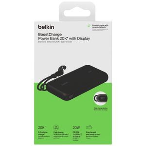 BELKIN 20K PD 20W POWER BANK WITH DISPLAY-BLACK