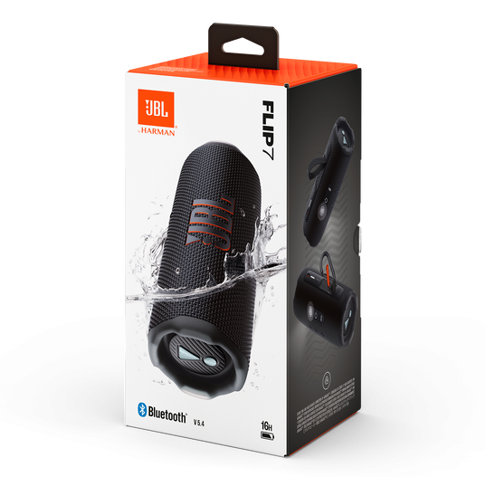 JBL Flip7 WaterProof Portable Bluetooth Speaker - Black/Orange